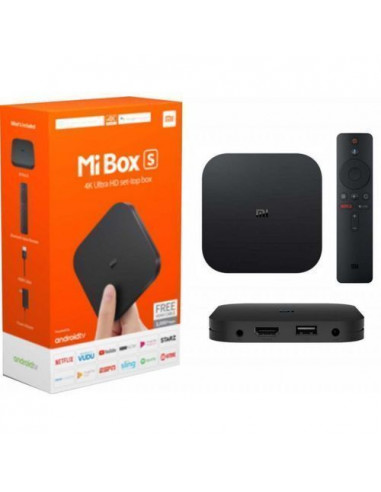 XIAOMI MI BOX S Original Smart tv box 4K Ultra HD, recherche vocale Google