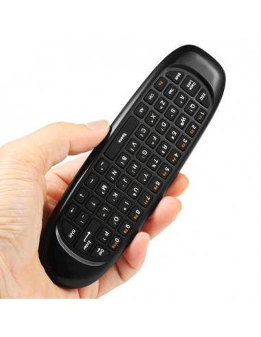 Fashion Fly Air Mouse Wireless TV BOX Keyboard 2.4G Rechargeable Remote Controller(Black)