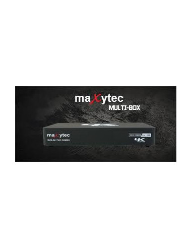 Maxytec Multibox 4K UHD 2160p H.265 HEVC Android & E2 Linux, 8 Go Flash, USB3.0, DVB-S2 Sat & DVB-T2/C Récepteur Combo Noir