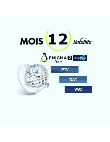 SERVICE E2 SUPCam 12M SATELLITE IPTV VOD 3IN1