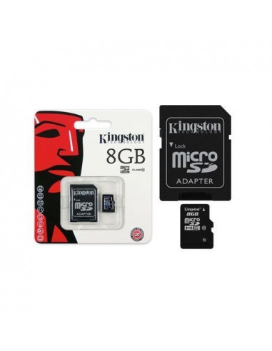 Kingston - 8GB - Carte Micro-class 10 ORIGINAL