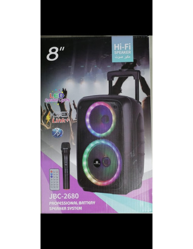 HI-FI speaker lights led JBC-2680 revolution 8″