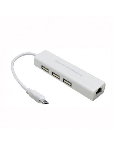 Autre Micro USB To Network LAN Ethernet RJ45 Adapter With 3 Port USB 2.0 HUB Adapter